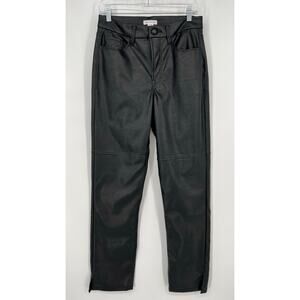Good American Charcoal Wide Leg Pants